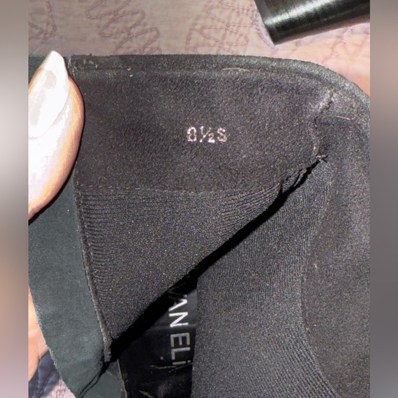 Van Eli Black Suede Heeled Boots - Picture 15 of 15